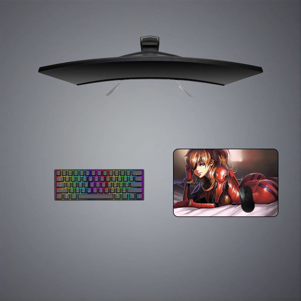 Asuka Langley Soryu Design M-XXL Size Gaming Mouse Pad, Computer Desk Mat