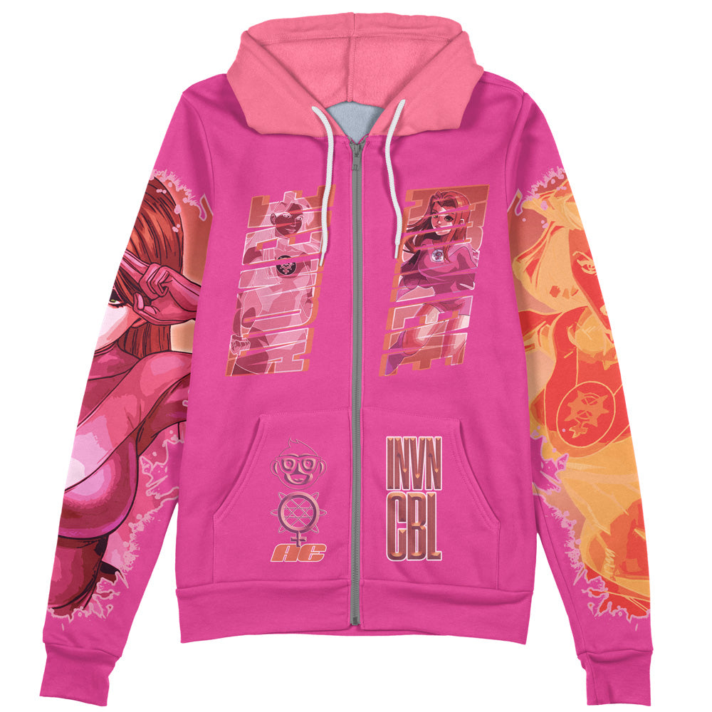 Atom Eve Invincible Streetwear Zip Hoodie Jacket