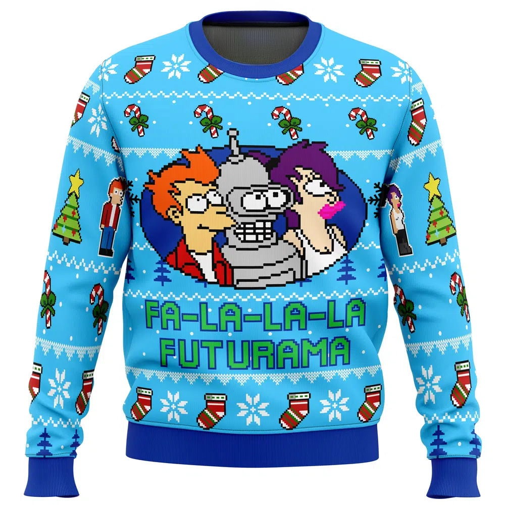 Fa La La La Futurama Ugly Christmas Sweater Nysekai