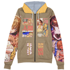 Falin Touden Delicious in Dungeon Streetwear Zip Hoodie Jacket