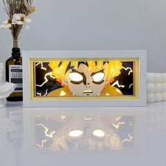 Nysekai "Zenitsu White Eyes" Demon Slayer Anime Light Box