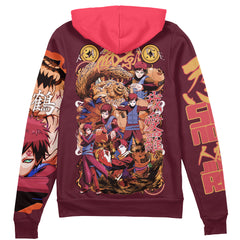 Gaara V2 Shippuden Streetwear Zip Hoodie Jacket