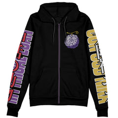 Gear 5th Luffy V3 One Piece Streetwear Zip Hoodie Jacket