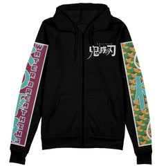 Giyu Tomioka V2 Demon Slayer Streetwear Zip Hoodie Jacket