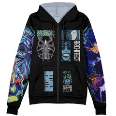 Statue of God Solo Leveling Streetwear Zip Hoodie Jacket