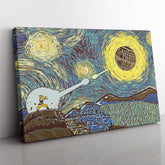Goku vs Death Star Starry Night Canvas Print Wall Art - Nysekai