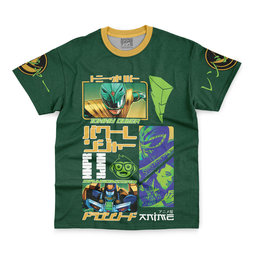 Green Ranger Mighty Morphin Power Rangers Streetwear T-Shirt