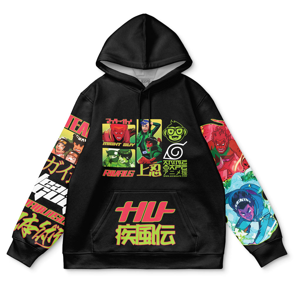 Might Guy V2 Shippuden Streetwear Hoodie