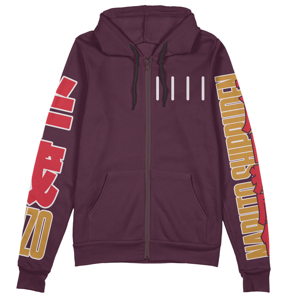 Hanzo of the Salamander Naruto Streetwear Zip Hoodie Jacket