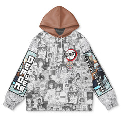 Hashibira Inosuke Manga Collage Demon Slayer Streetwear Hoodie