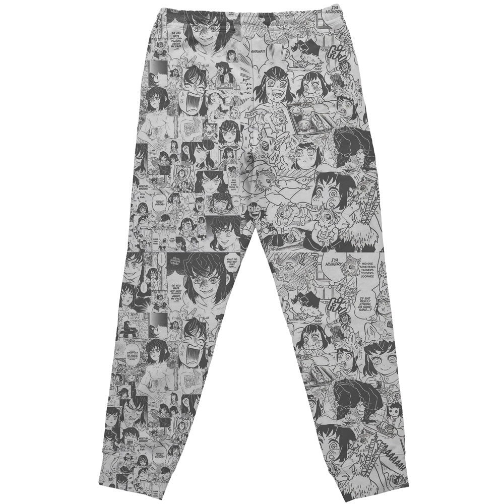 Hashibira Inosuke Manga Collage Demon Slayer Streetwear Sweatpants