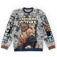 Hashibira Inosuke Manga Collage Demon Slayer Streetwear Sweatshirt