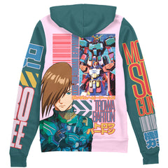 Heavyarms x Trowa Barton Gundam Wing Endless Waltz Streetwear Zip Hoodie Jacket