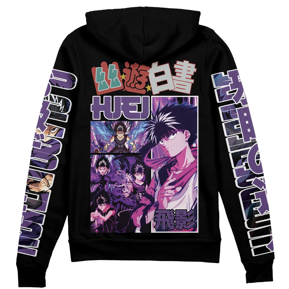 Hiei Yuyu Hakusho" Streetwear Zip Hoodie Jacket
