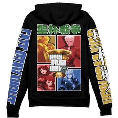 Holy Grail War Fate Stay Night Unlimited Blade Works" Streetwear Zip Hoodie Jacket