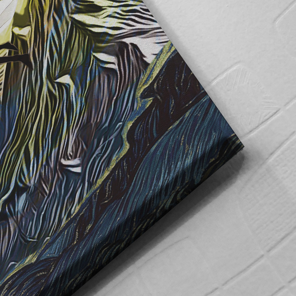 Howl's Moving Castle Starry Night Studio Ghibli Canvas Print Wall Art - Nysekai