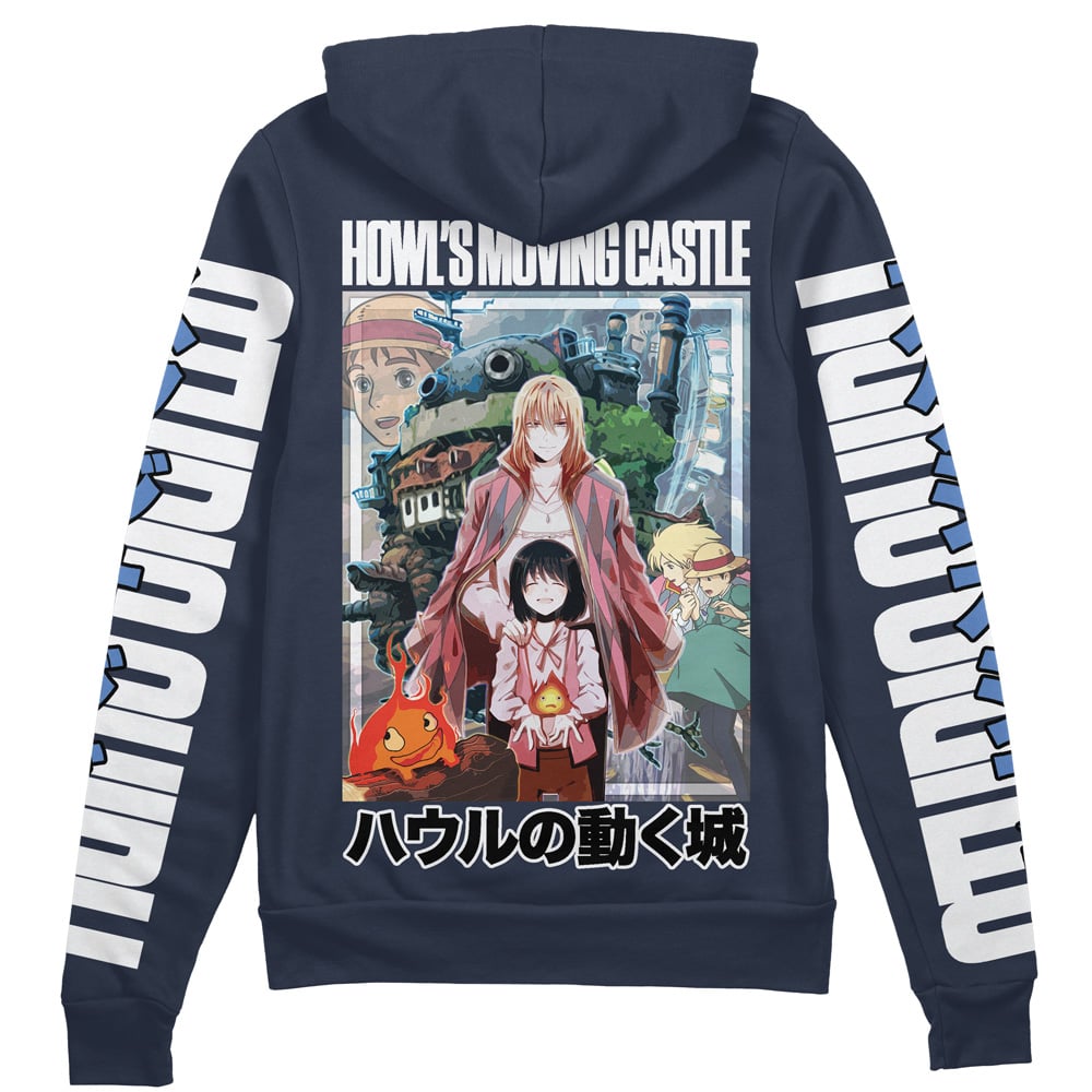 Howl's Moving Castle Studio Ghibli" Streetwear Zip Hoodie Jacket