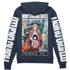 Howl's Moving Castle Studio Ghibli" Streetwear Zip Hoodie Jacket
