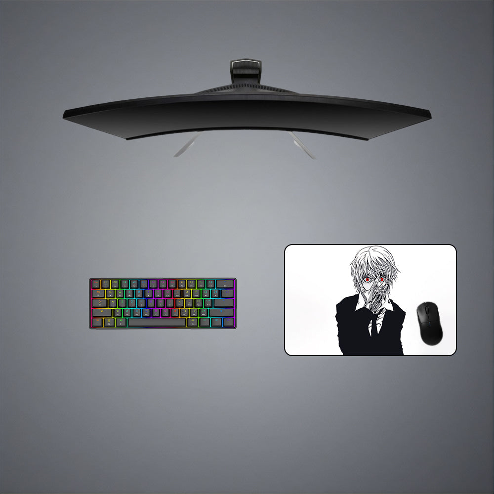 Kurapika Red Eyes Design M-XXL Size Gaming Mouse Pad, Computer Desk Mat