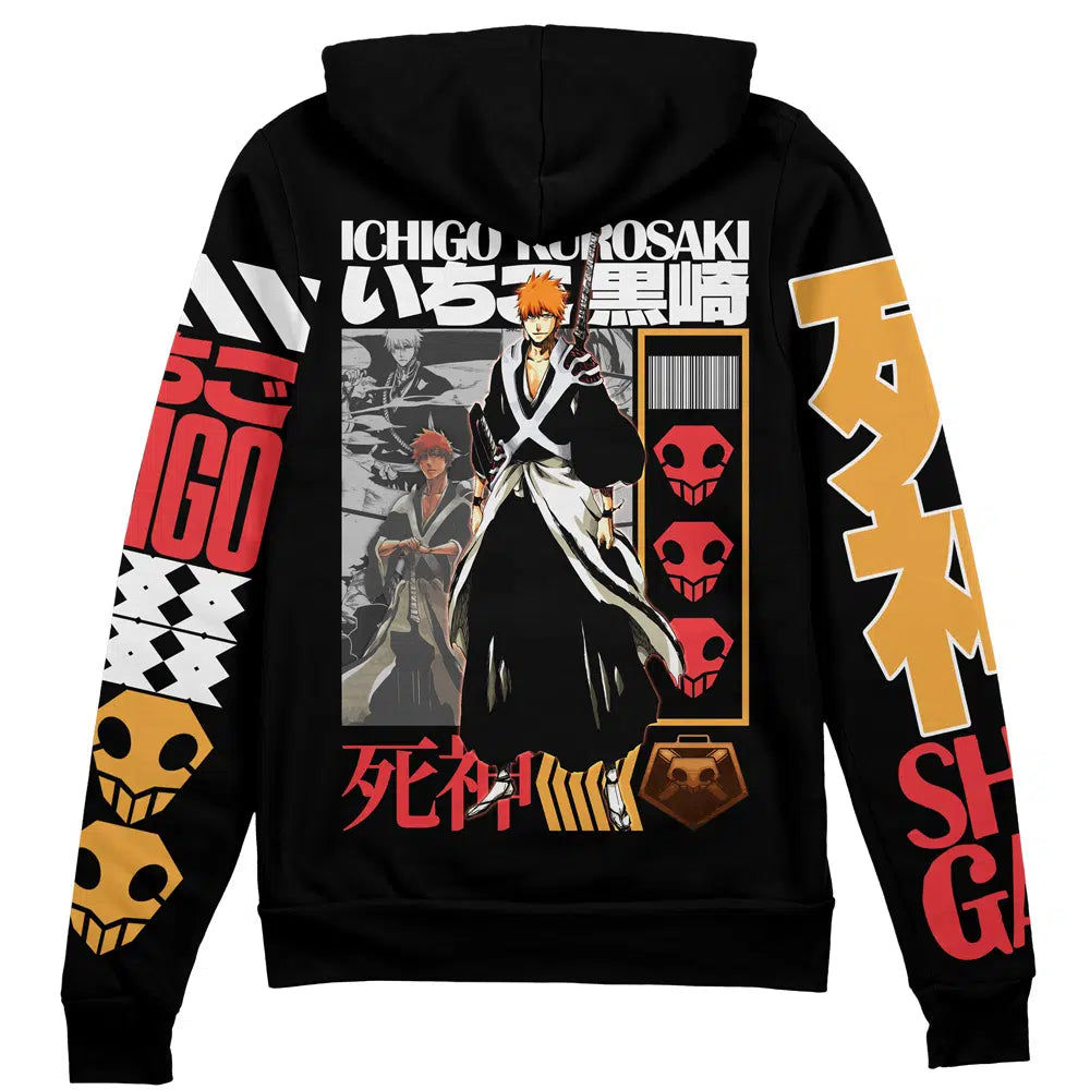 Ichigo Kurosaki TYBWA V2 Bleach" Streetwear Zip Hoodie Jacket