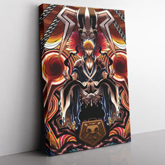 Ichigo True Shikai Bleach Vertical Canvas Print Wall Art - Nysekai