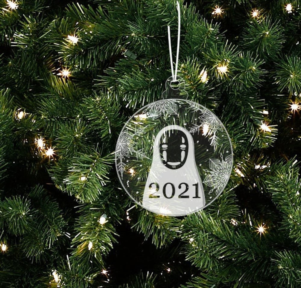 Spirited Away No Face GhibliChristmas Ornament | Anime Ornaments