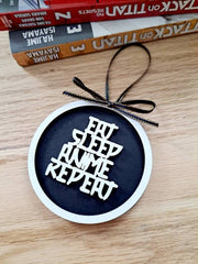 Gift For Anime Lover Anime Demon Slayer Black Christmas Ornament Anime Ornaments - Nysekai