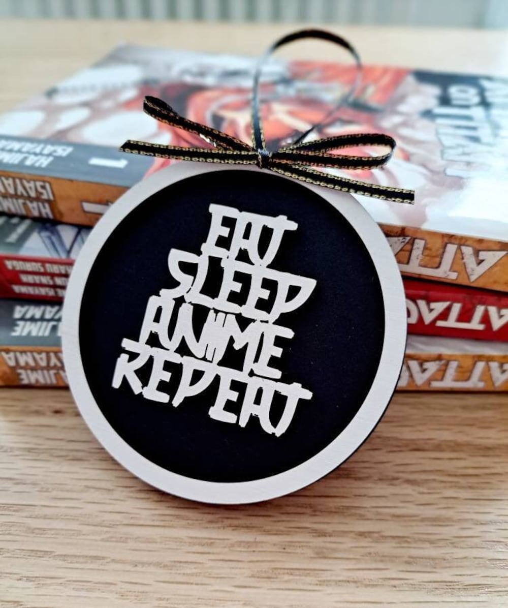 Gift For Anime Lover Anime Demon Slayer Black Christmas Ornament Anime Ornaments - Nysekai