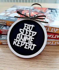 Gift For Anime Lover Anime Demon Slayer Black Christmas Ornament Anime Ornaments - Nysekai