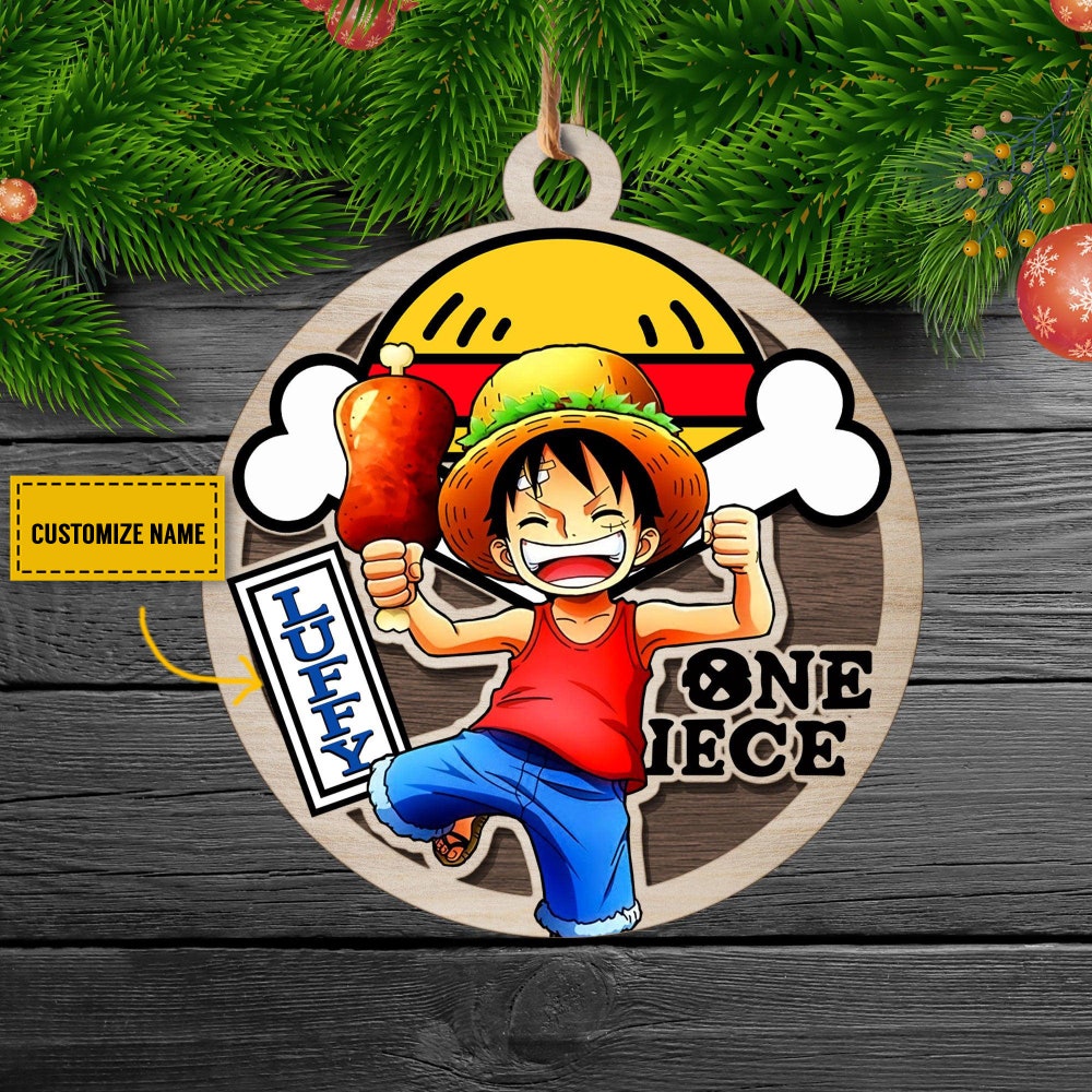 Personalized One Piece Anime Christmas Ornaments | Anime Ornaments