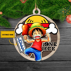 Personalized One Piece Anime Christmas Ornaments | Anime Ornaments