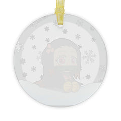 Kawaii Anime Glass Ornament Charming Nezuko Ornament Anime Ornaments - Nysekai