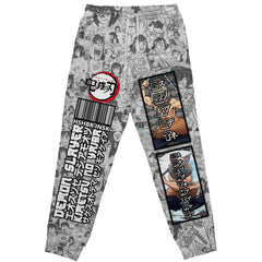Hashibira Inosuke Manga Collage Demon Slayer Streetwear Sweatpants