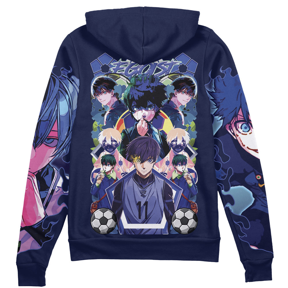 Isagi Yoichi V2 Blue Lock Streetwear Zip Hoodie Jacket