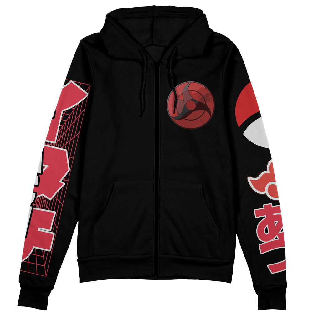 Uchiha Itachi V3 Shippuden Streetwear Zip Hoodie Jacket
