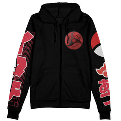 Uchiha Itachi V3 Shippuden Streetwear Zip Hoodie Jacket
