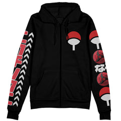 Uchiha Itachi V2 Shippuden Streetwear Zip Hoodie Jacket
