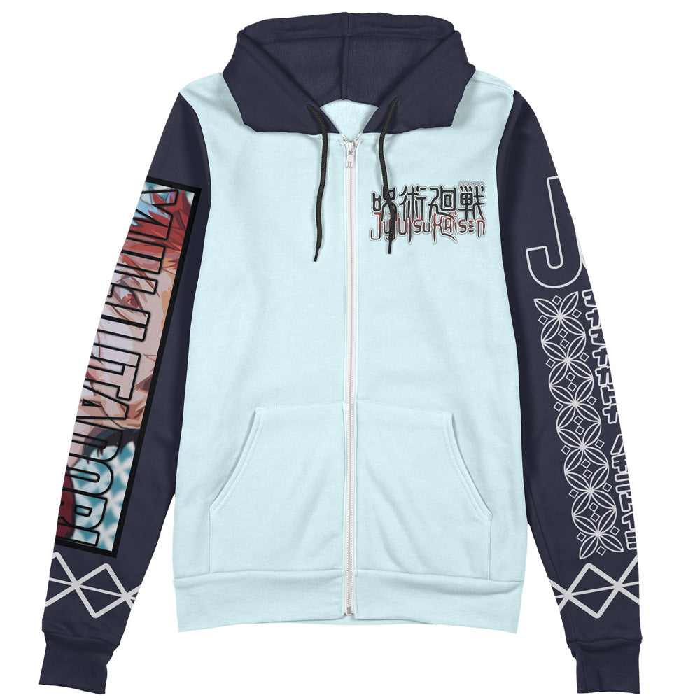 Itadori x Sukuna Jujutsu Kaisen Streetwear Zip Hoodie Jacket
