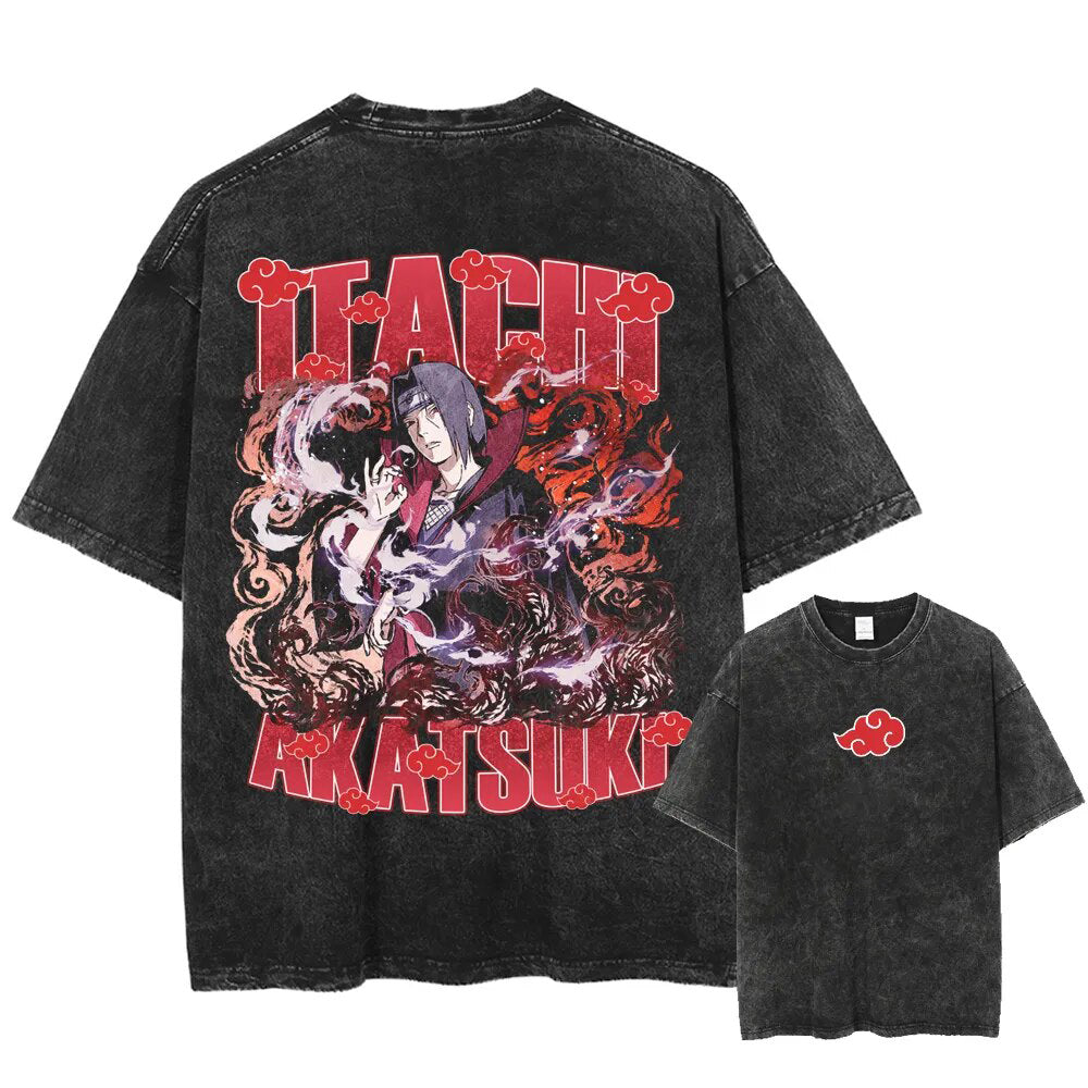 Nysekai "Crow King" 2-Sided Vintage Oversized T Shirt