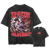 Nysekai "Crow King" 2-Sided Vintage Oversized T Shirt