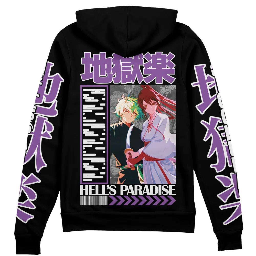 Jigokuraku Hell Paradise" Streetwear Zip Hoodie Jacket