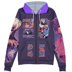 Enjoji Jin Dandadan Streetwear Zip Hoodie Jacket