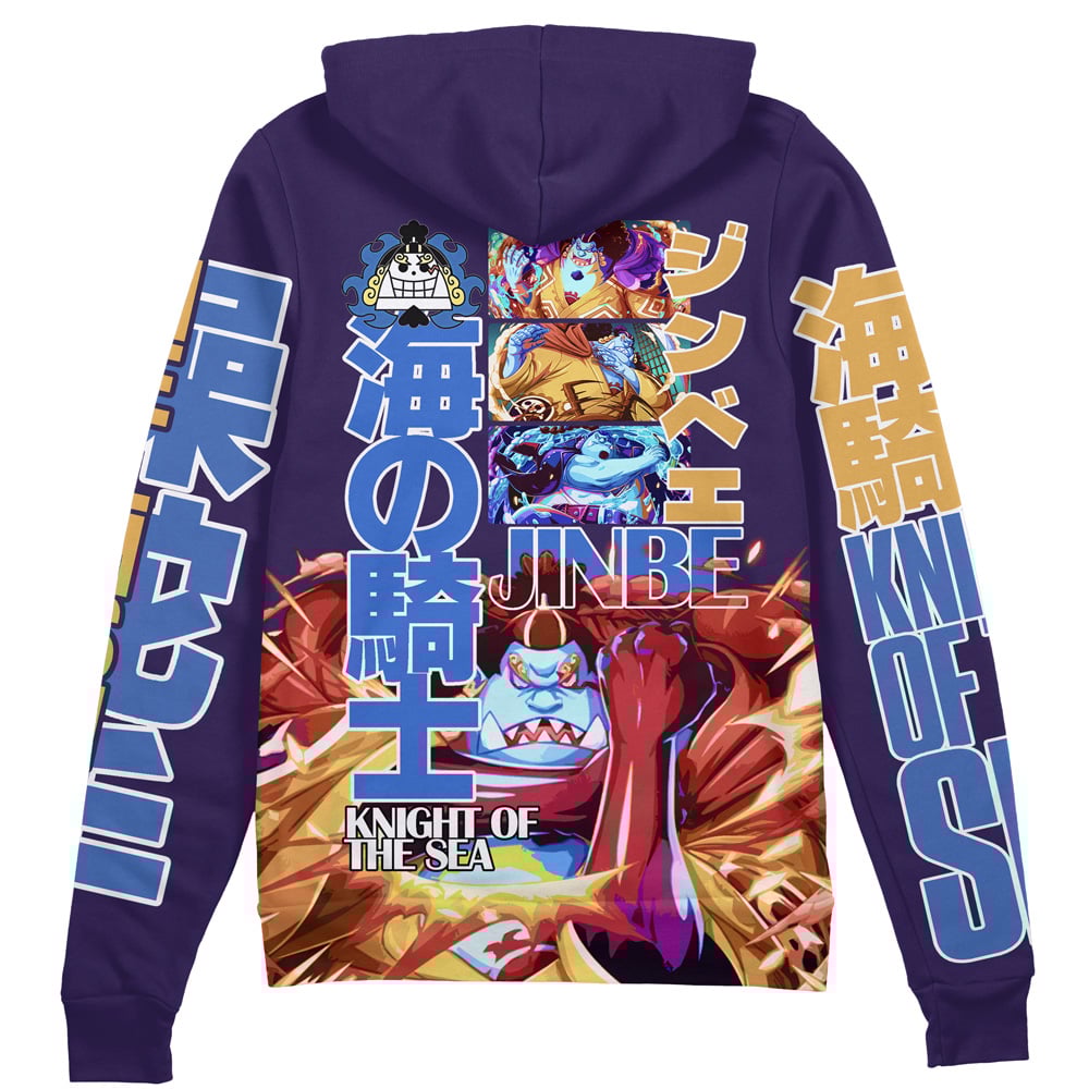 Jinbe V2 One Piece" Streetwear Zip Hoodie Jacket
