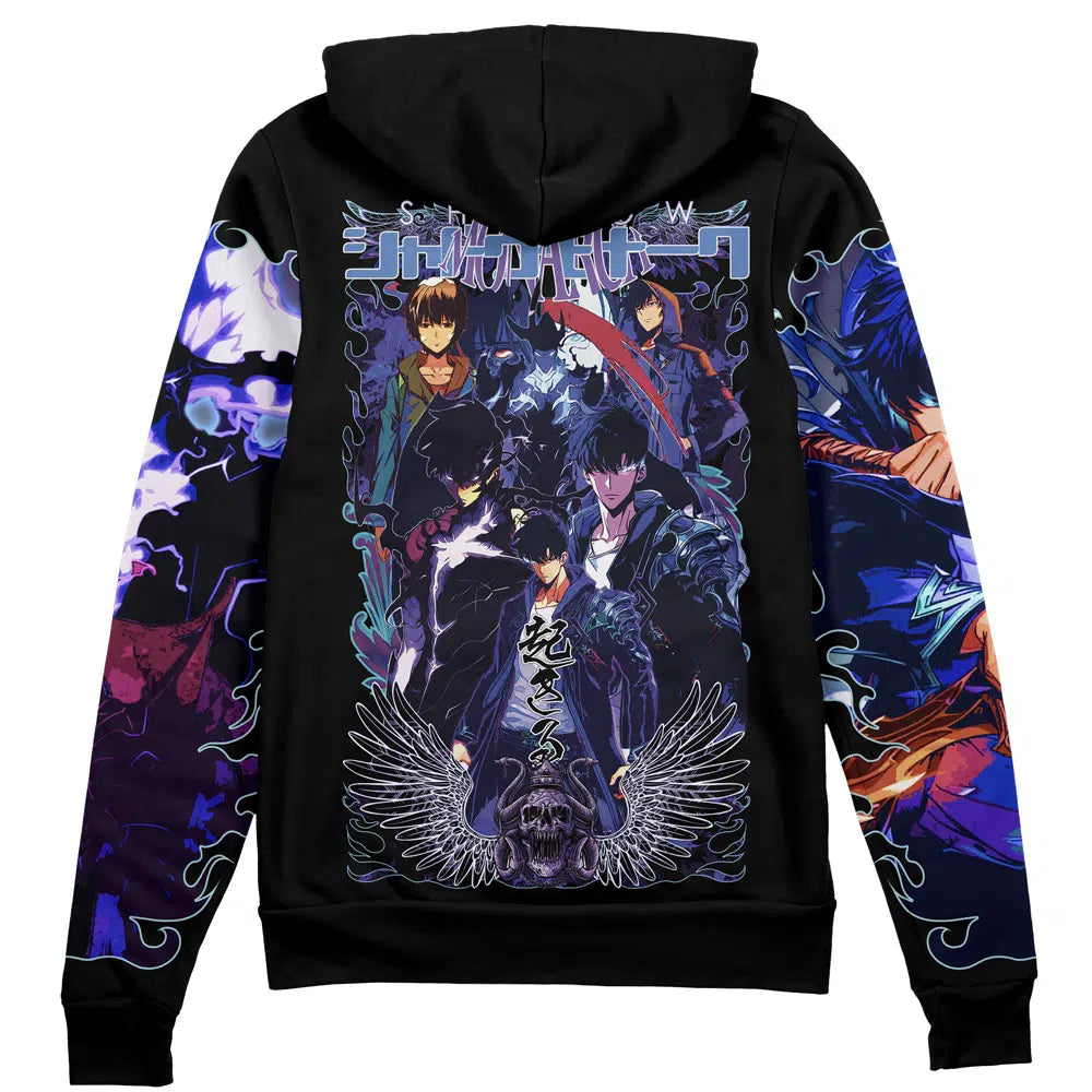 Sung Jin Woo V2 Solo Leveling Streetwear Zip Hoodie Jacket