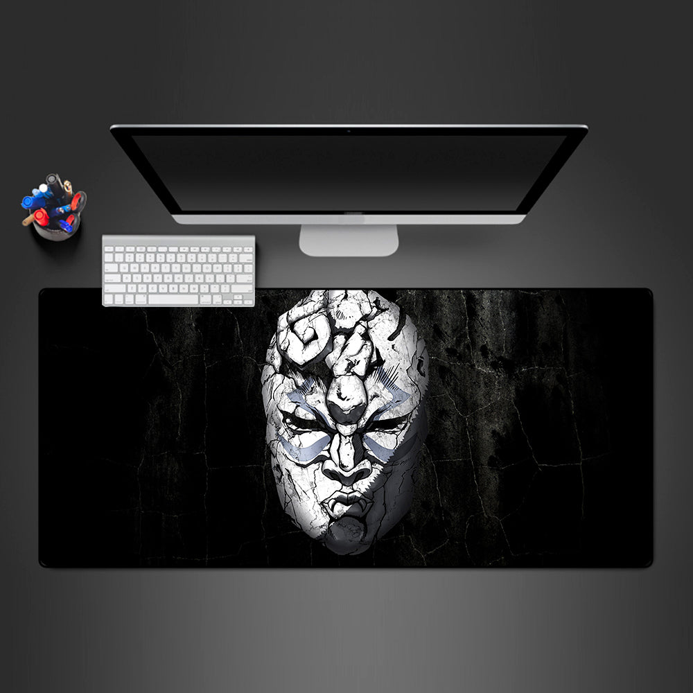 Jojo Stone Mask Size Gaming Mouse Pad,