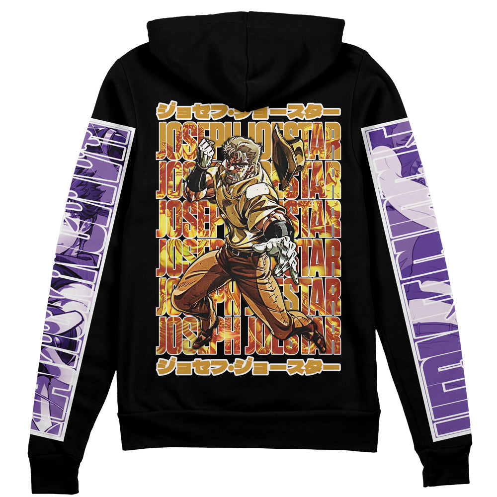Joseph Joestar Jojo's Bizarre Adventure Streetwear Zip Hoodie Jacket