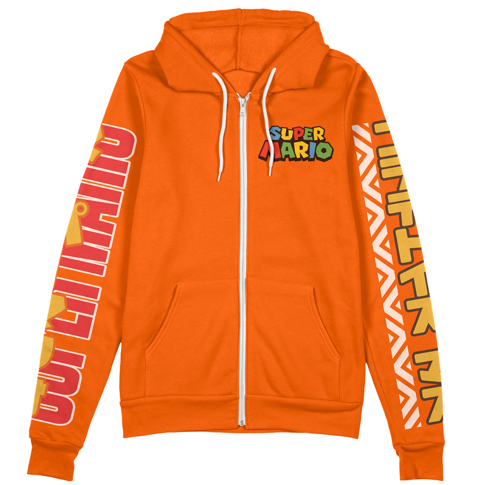Bowser Jr. Mario Bros Streetwear Zip Hoodie Jacket