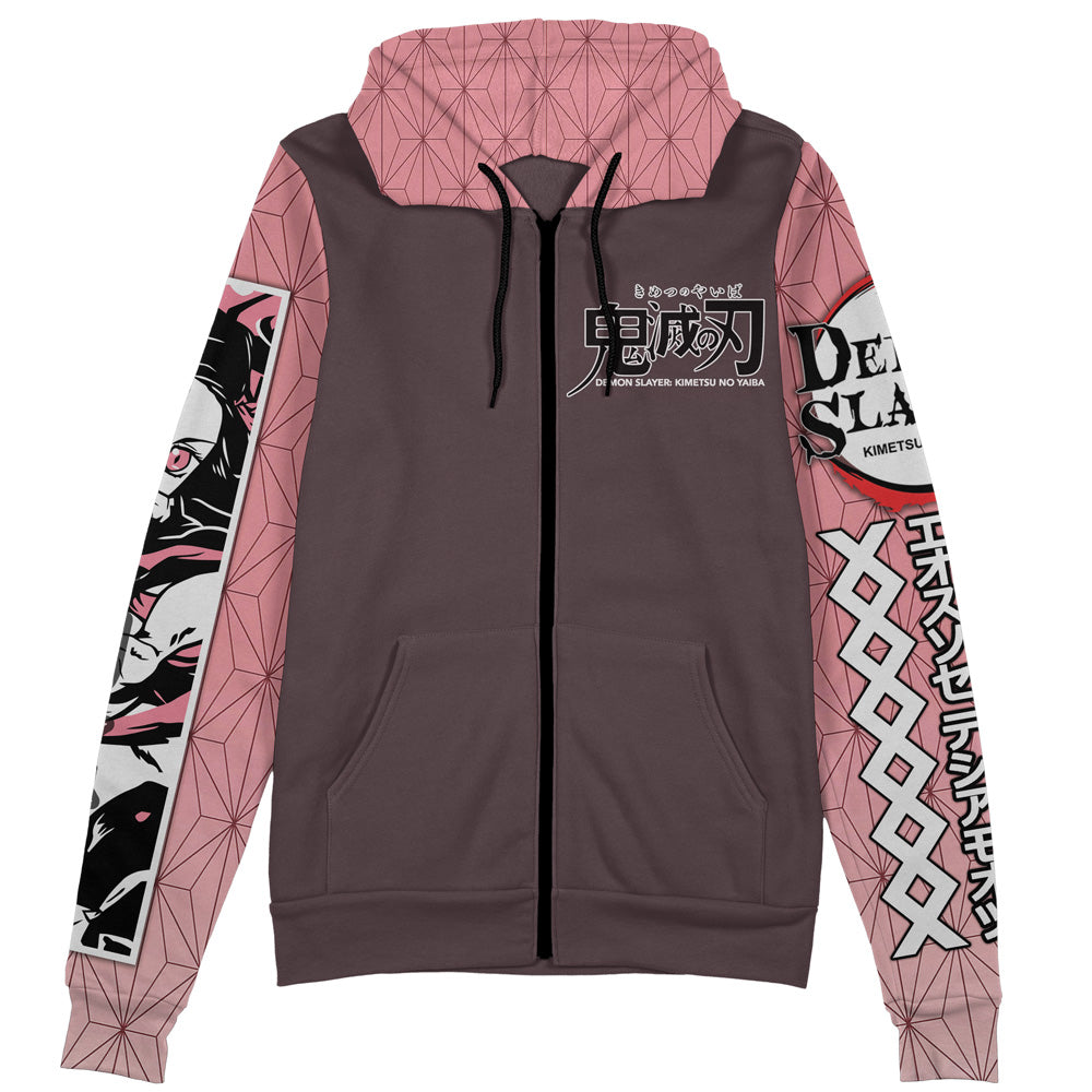 Kamado Nezuko Demon Slayer Streetwear Zip Hoodie Jacket