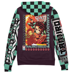 Kamado Tanjiro Demon Slayer Streetwear Zip Hoodie Jacket
