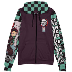 Kamado Tanjiro Demon Slayer Streetwear Zip Hoodie Jacket